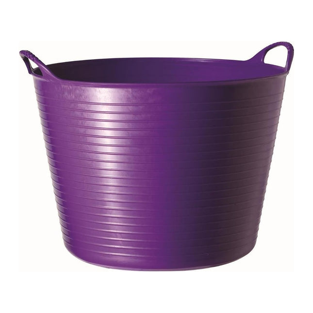 Red Gorilla Tubtrugs 38 Litre Large Flexible 2-Handled Recycled Tub, Purple