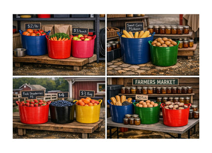 Red Gorilla Tubtrugs 38 Litre Large Flexible 2-Handled Recycled Tub, Purple