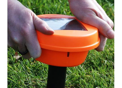 STV The Big Cheese Hi-Vis Mega-Sonic Solar Mole Repeller Spike.