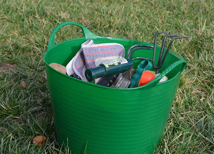 Red Gorilla Tubtrugs 14 Litre Small Flexible 2-Handled Recycled Tub, Green
