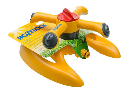 Hozelock Sprinkler Rotating Plus 254m2 - Spray Sprinkler on Sled for Medium Surfaces, 2 Spray Patterns 2520