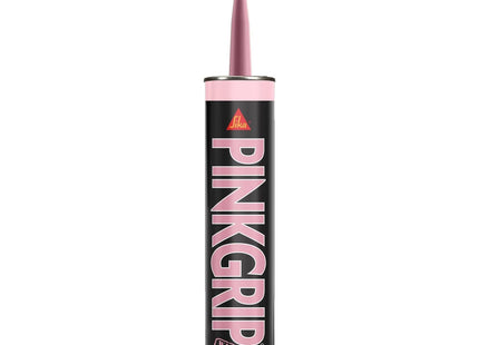 Everbuild Sika Pinkgrip Instant Grab Adhesive - Slump Resistant - External and Internal Use - 350ml, Pink