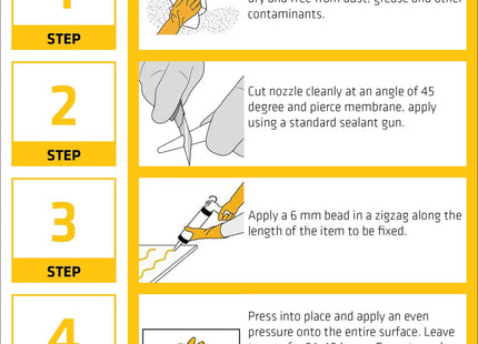 Everbuild Sika Pinkgrip Instant Grab Adhesive - Slump Resistant - External and Internal Use - 350ml, Pink