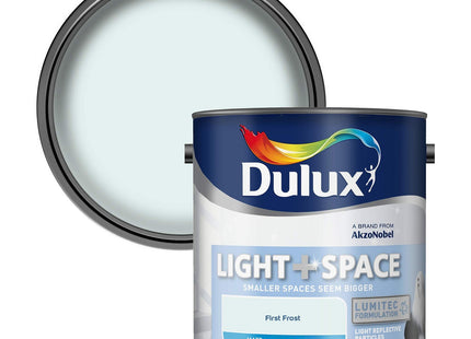 Dulux Light and Space Matt Emulsion Paint For Walls And Ceilings - First Frost 2.5 Litre