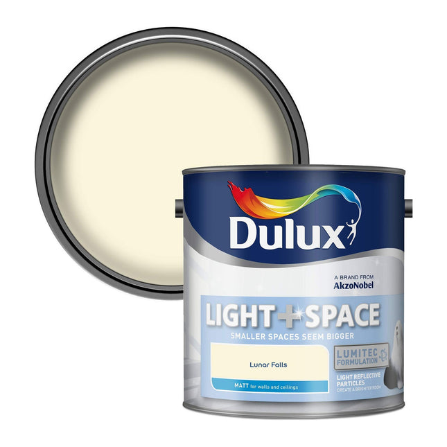 Dulux Light and Space Matt Emulsion Paint For Walls And Ceilings - Lunar Falls 2.5 Litre
