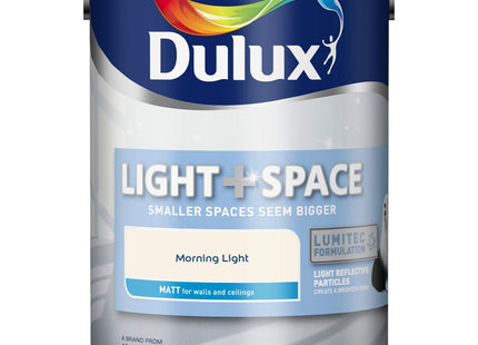 Dulux Light & Space Matt Emulsion Paint - Morning Light - 5 Litre
