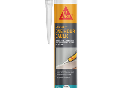 Everbuild SikaSeal One Hour Caulk (Previously Everflex 125), White, 300ml