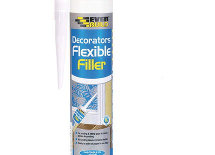 Everbuild Flex-ebd Flexible Decorators Filler, White, 290ml