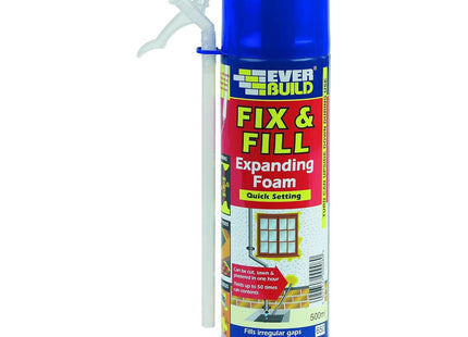 Everbuild Fix and Fill Quick Setting Expanding Foam, 500ml