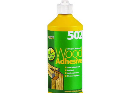 Everbuild 502 All Purpose Weatherproof Wood Adhesive 500ml