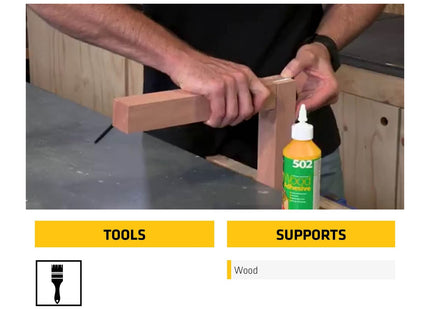 Everbuild 502 All Purpose Weatherproof Wood Adhesive - Suitable for typical Wood Bonding Applications - 1 Litre