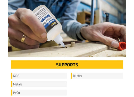 Everbuild Stick2 Superglue High Viscosity - Suitable for DIY & Professional projects - Industrial Grade - High Strength - Rapid Setting - Clear - 20g