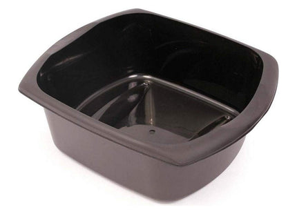 Addis Rectangular Washing Up Bowl, Soft Black, 9.5 Litre
