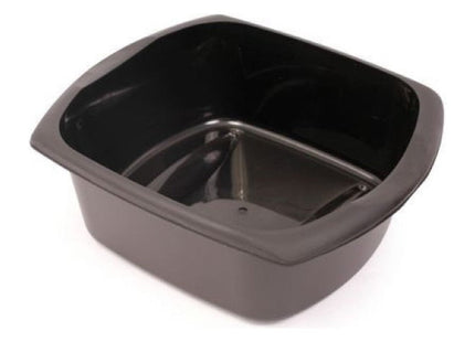 Addis Rectangular Washing Up Bowl, Soft Black, 9.5 Litre