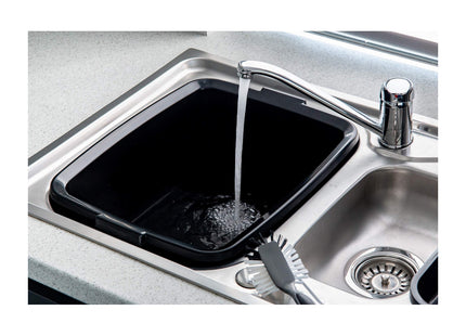 Addis Plastic Butler Large Rectangular Bowl, Soft Black, 12.5 Litre 505607