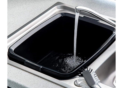 Addis Plastic Butler Large Rectangular Bowl, Soft Black, 12.5 Litre 505607