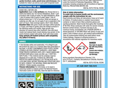 Patio Magic! 16491 Concentrate: Ideal for Patios, Paths and Driveways (Kills Algae and Lichens), 2.5 Litre