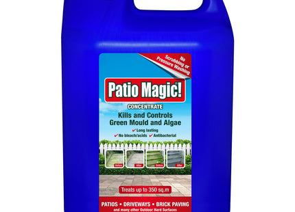 Patio Magic! Concentrate: Ideal Patios, Paths And Driveways (Kills Algae And Lichens), 5 Litre