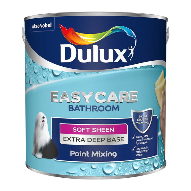 Dulux Colour Mixing Bathroom+ Soft Shine Base 2.5 Litre Extra Deep