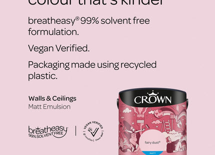 Crown Matt 2.5 Litre Emulsion - Fairy Dust