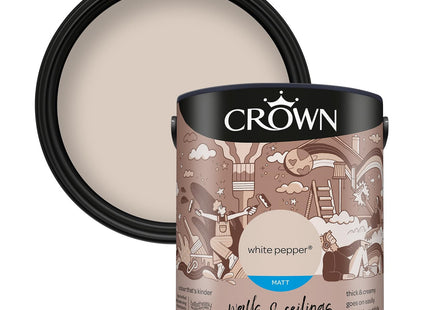 Crown Retail Core Emulsion Matt White Pepper 2.5 Litre