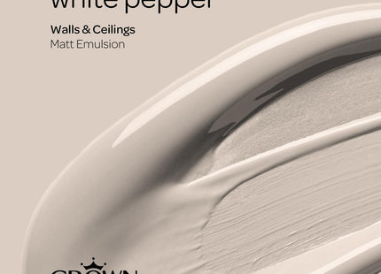 Crown Retail Core Emulsion Matt White Pepper 2.5 Litre