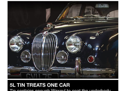 Hammerite Waxoyl Car Underseal and Rust Protection. Rust Inhibitor and Rust Converter for Classic Car Care. 5 Litre