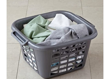 Addis 24 Litre Square Laundry Basket, Metallic 505977