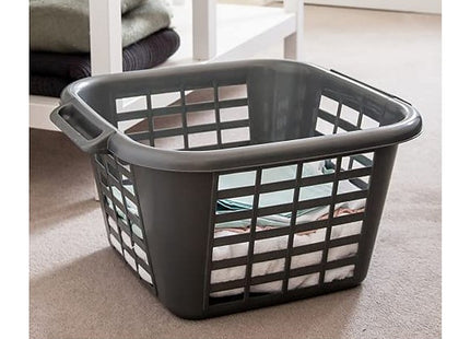 Addis 24 Litre Square Laundry Basket, Metallic 505977