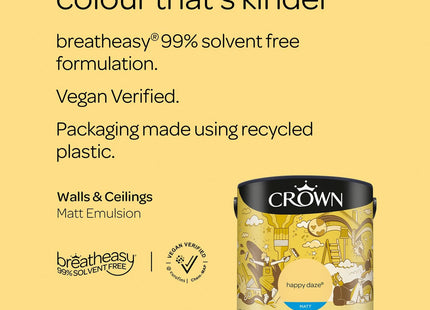 Crown Retail Core Emulsion Matt Happy Daze 2.5 Litre