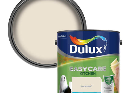 Dulux Easycare Kitchen Matt Emulsion Paint For Walls And Ceilings - Natural Calico 2.5 Litre