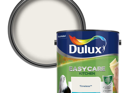 Dulux Easycare Kitchen Matt Emulsion Paint For Walls And Ceilings - Timeless 2.5 Litre 500000