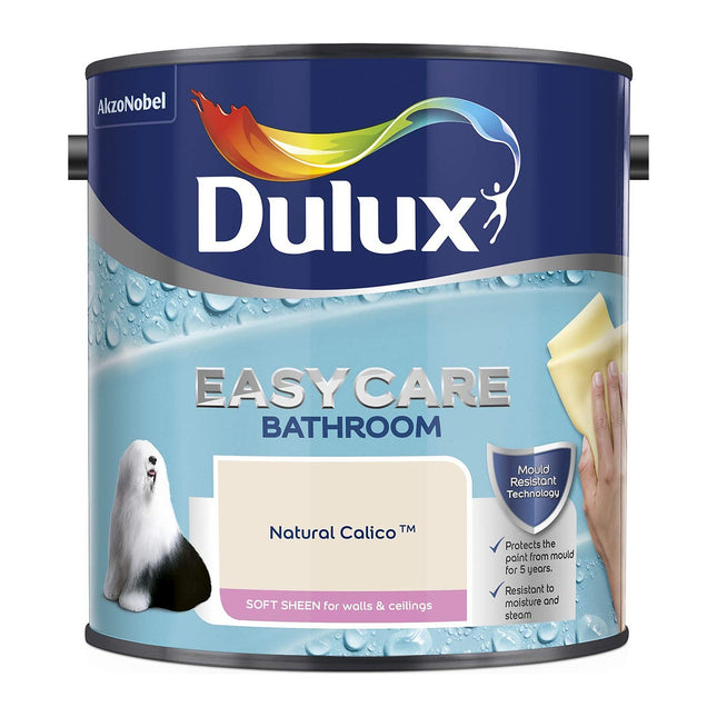 Dulux Bathroom+ Soft Sheen Natural Calico 2.5 Litre