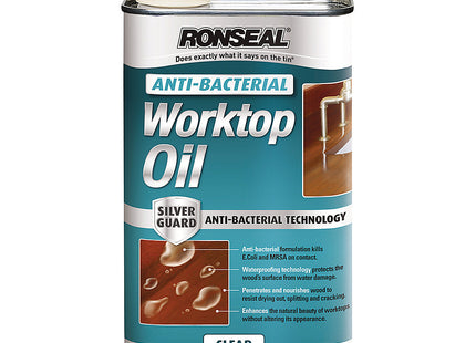 Ronseal 1 Litre Anti-Bacterial Worktop Oil ABWO1L