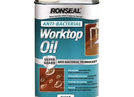 Ronseal 1 Litre Anti-Bacterial Worktop Oil ABWO1L