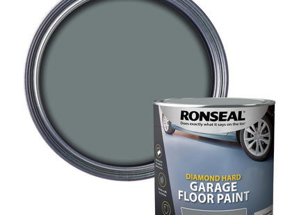 Ronseal 2.5 Litre Diamond Hardgarage Floor Paint - Slate DHGFPS25L