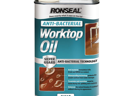 Ronseal 500ml Anti-Bacterial Worktop Oil ABWO500