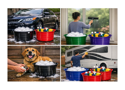 Red Gorilla Tubtrugs 35 Litre Large Shallow Flexible 2-Handled Recycled Tub SP35R