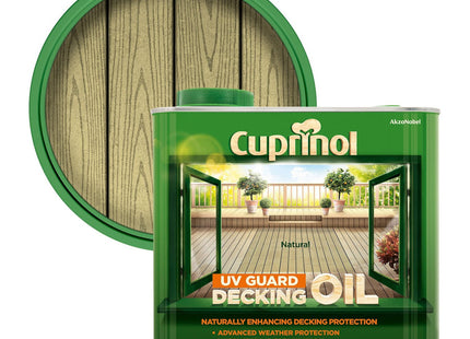 Cuprinol UV Guard Decking Oil - Natural 2.5 Litre