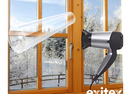 Exitex Insulating Film for Windows, Transparent Glazing Film 4.5m2 (3m x 1.5m)