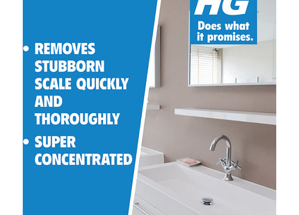 HG Limescale Remover Concentrate Removes Scale from Taps & Sinks 500ml