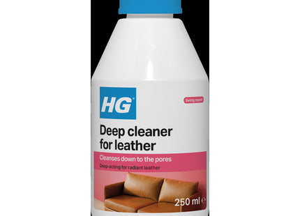 HG Leather Deep Cleaner Safe & Mild, Water-Based for Bags, Boots, Jackets & Sofas 250ml