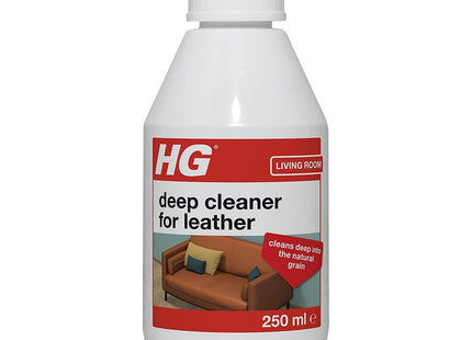 HG Leather Deep Cleaner Safe & Mild, Water-Based for Bags, Boots, Jackets & Sofas 250ml