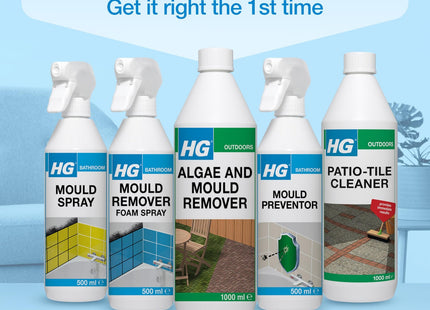 HG Algae & Mould Remover Concentrated Patio & Path Cleaner 1 Litre