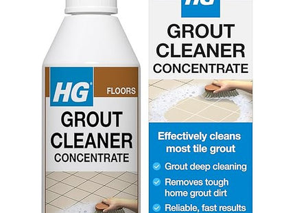 HG Grout Cleaner - Concentrated Tile Grout Cleaner for Floors, Walls & Bathrooms, Deep Cleaning & Colour Restoring Formula - 500ml