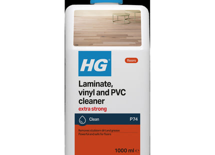 HG Laminate Cleaner Extra Strong, Powerful Laminate Floor Cleaner & Faux Wood Stain Remover for Flooring 1 Litre