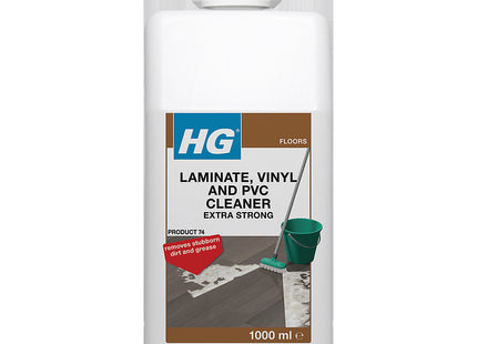 HG Laminate Cleaner Extra Strong, Powerful Laminate Floor Cleaner & Faux Wood Stain Remover for Flooring 1 Litre