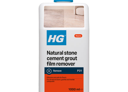 HG Natural Stone Cement & Lime Film Remover 31, Granite & All Other Types of Calciferous Natural Stone 1 Litre 216100106