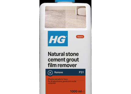 HG Natural Stone Cement & Lime Film Remover 31, Granite & All Other Types of Calciferous Natural Stone 1 Litre 216100106