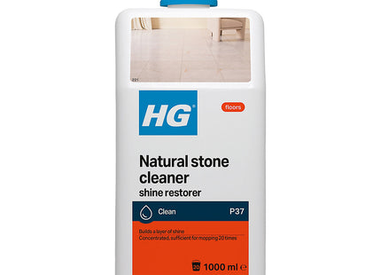 HG Natural Stone Cleaner Shine Restorer, Product 37, Highly Concentrated Formula for Marble and Calciferous Natural Stone 1 Litre 221100106